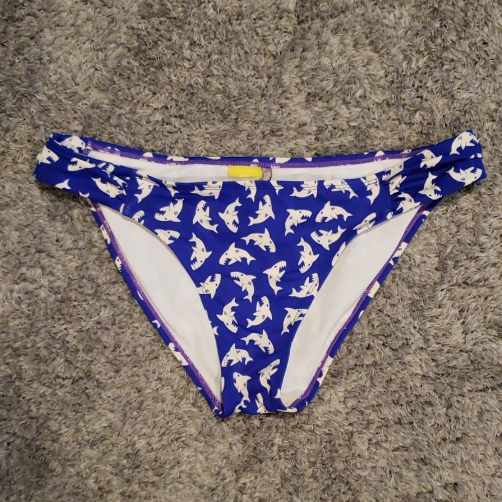 Shark print bikini bottoms